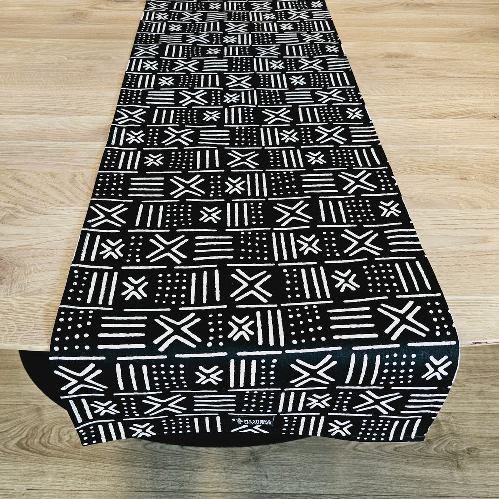Table Runner and Set of 8 Napkins | 100% Cotton African Print Fabric