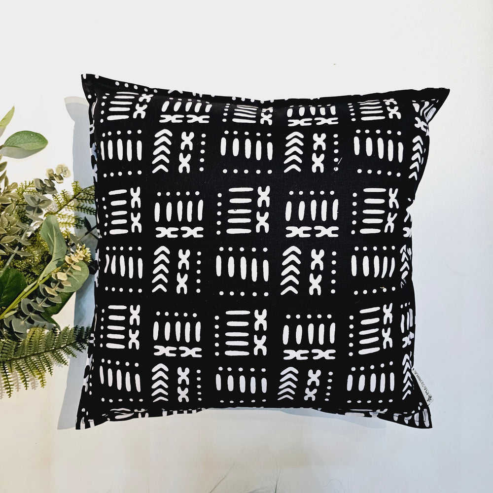 Set of 2 | 4 Cushion Covers |40x40cm | 100% Cotton Wax Ankara Fabric