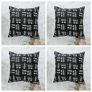 Set of 2 | 4 Cushion Covers |40x40cm | 100% Cotton Wax Ankara Fabric