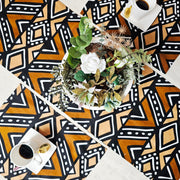 Table Runner and Set of 4 Placemats | 100% Cotton African Print Fabric