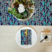 Table Runner and Set of 8 Napkins | 100% Cotton African Print Fabric
