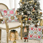 New Christmas Decoration Pillow Cover Holiday Sofa Waist Pillowcase Fabric Cushion Pillowcase Back Pillowcase