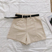 High-Waist Wide Leg Casual Shorts