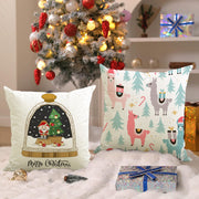 Nutcracker print pillow cover Christmas living room sofa decoration pillowcase holiday cushion cover