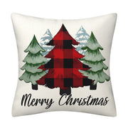 Black and red checkered car letter pillow cover, Amazon home sofa cushion cover, holiday pillow