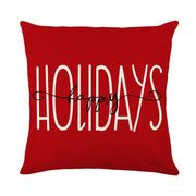 Santa Claus Linen Printed Pillow Cover Home Living Room Sofa Cushion Cover Bedroom
