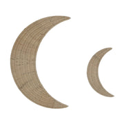 Nordic Style Woven Moon Shape Wall Hanging Decor Handmade Weaving Art Decoration for Wall Photography Props