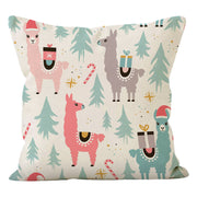 Nutcracker print pillow cover Christmas living room sofa decoration pillowcase holiday cushion cover