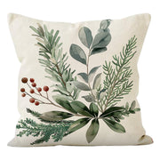 Christmas Pillow Cover Linen Pinecone Printed Cushion Cover Home Sofa Decoration