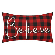 Christmas Decorative Pillowcase 2-piece Set Merry Christmas Sofa Cushion Cover Believe Waist Pillow Cover