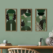 Rustic Wooden Wall Hanging Decor with Hollow Design for Bedroom and Living Room, Wall Art Decoration