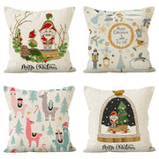 Nutcracker print pillow cover Christmas living room sofa decoration pillowcase holiday cushion cover
