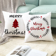 Cartoon Christmas Pillow Cover Home Office Sofa Cushion Pillowcase Home Furnishings