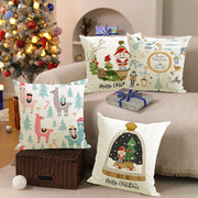 Nutcracker print pillow cover Christmas living room sofa decoration pillowcase holiday cushion cover