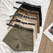 High-Waist Wide Leg Casual Shorts