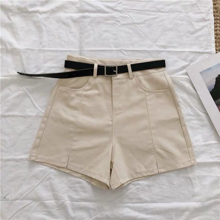 High-Waist Wide Leg Casual Shorts