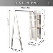 Kids Wooden Clothing Rack